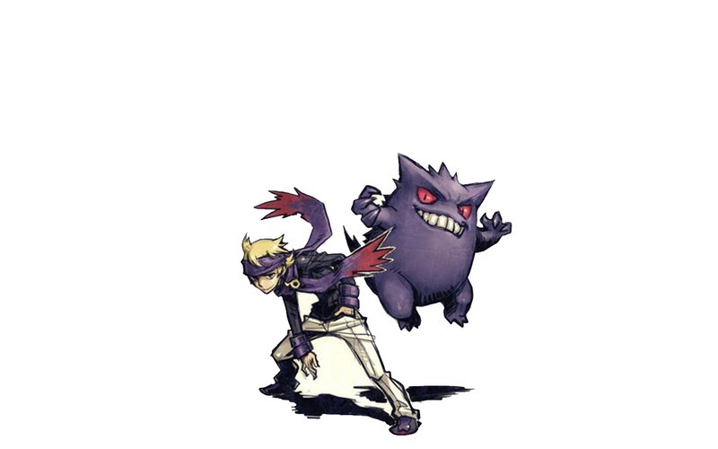 Gengar and trainer artwork
