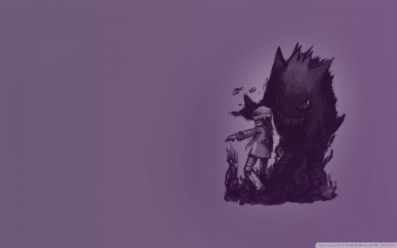 Gengar and trainer artwork