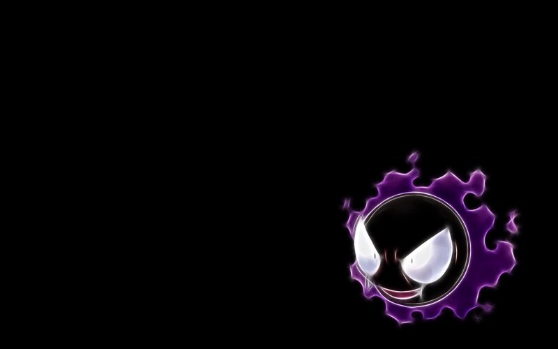Gengar Character — Black, Dark, Digital Art