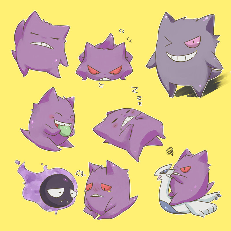 Gengar character expressions
