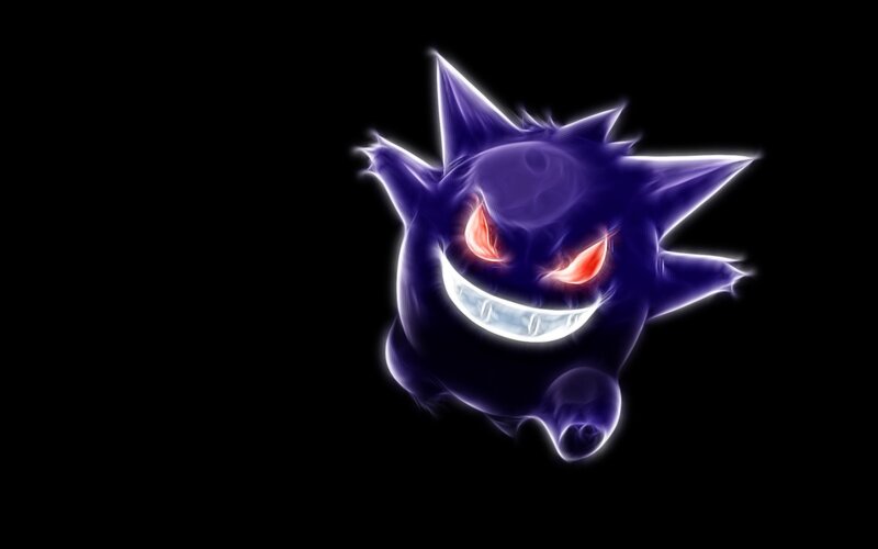 Gengar Character — Purple, Dramatic