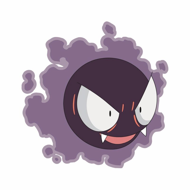 Gengar Character — Purple, Menacing, Anime