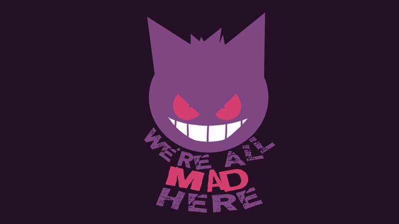 Gengar Character — Purple, Menacing