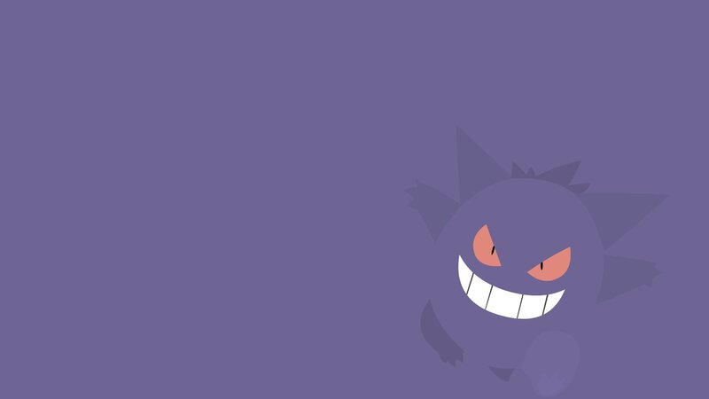 Gengar Character — Purple, Playful, Digital Art, Smile, Eyes