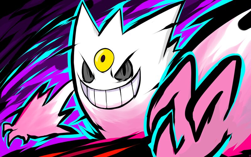 Gengar Character — White