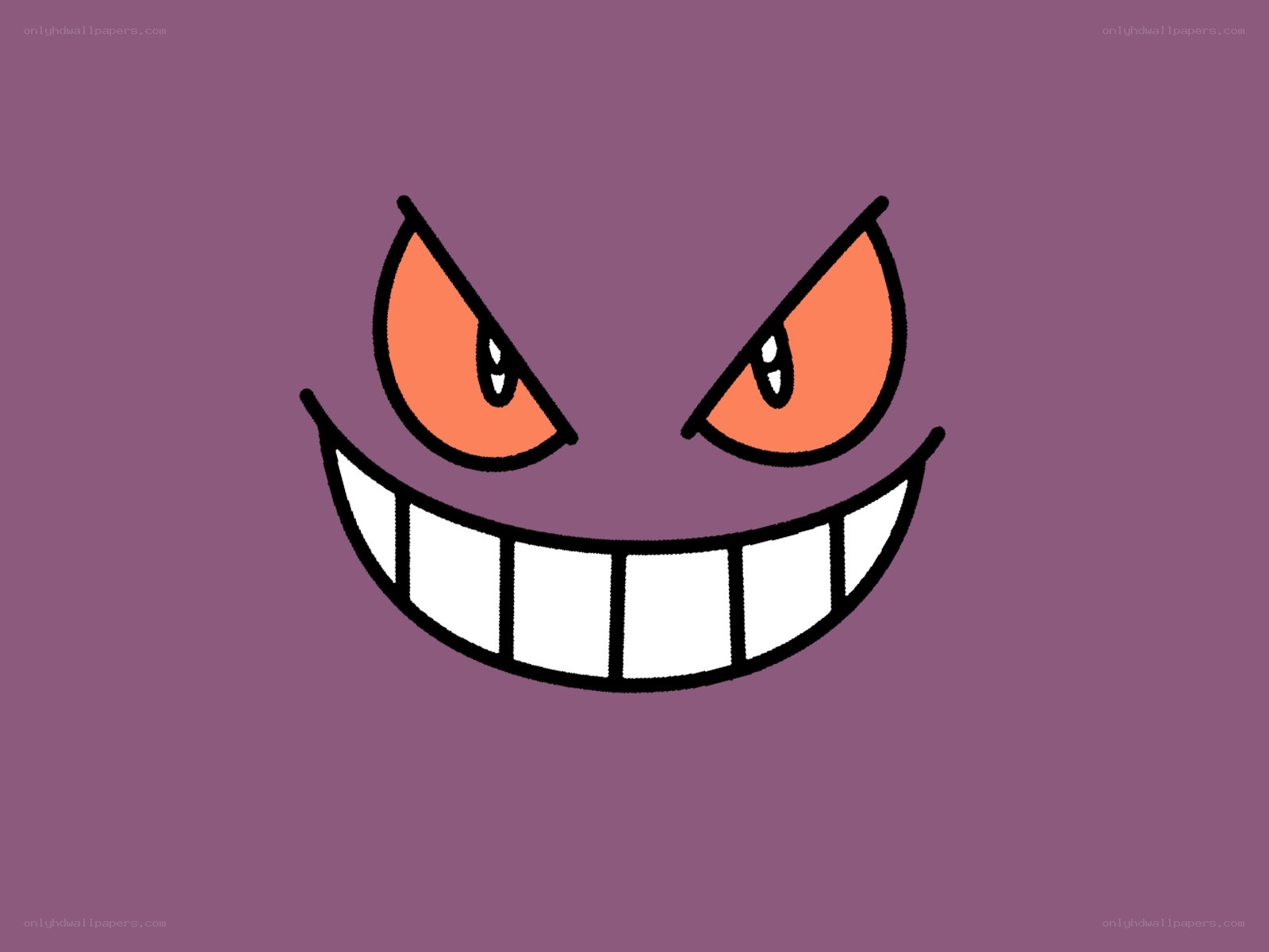Gengar face illustration