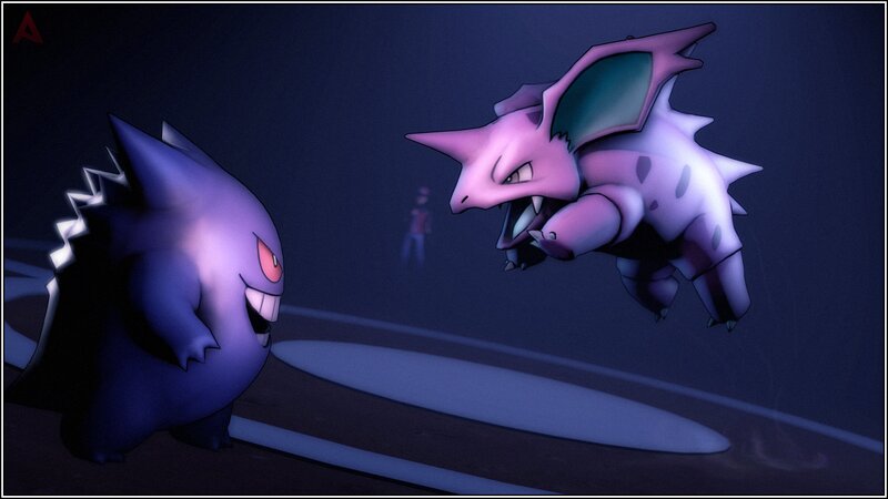 Gengar Facing Nidoking