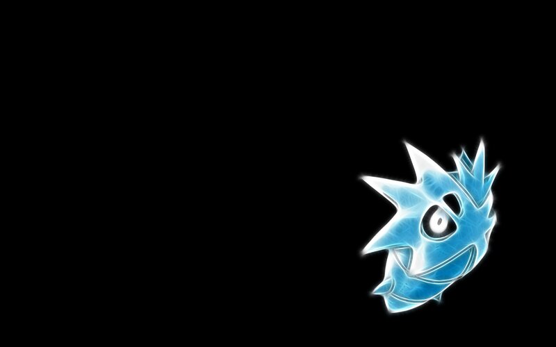 Gengar glowing blue