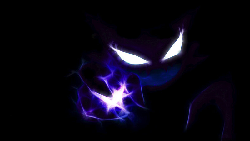 Gengar glowing eyes