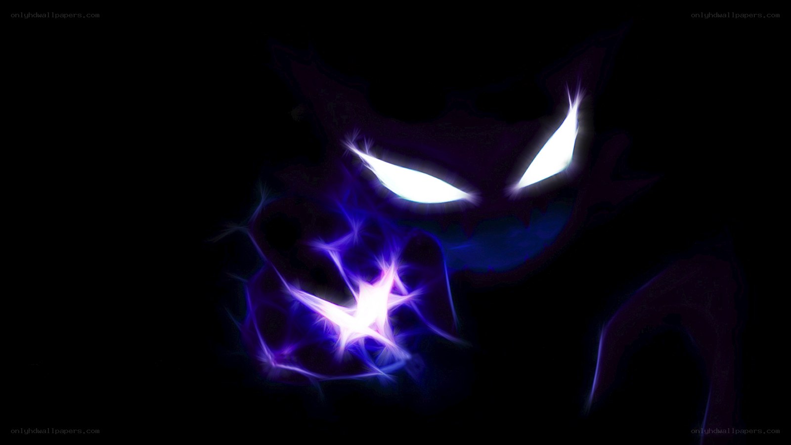Gengar glowing eyes