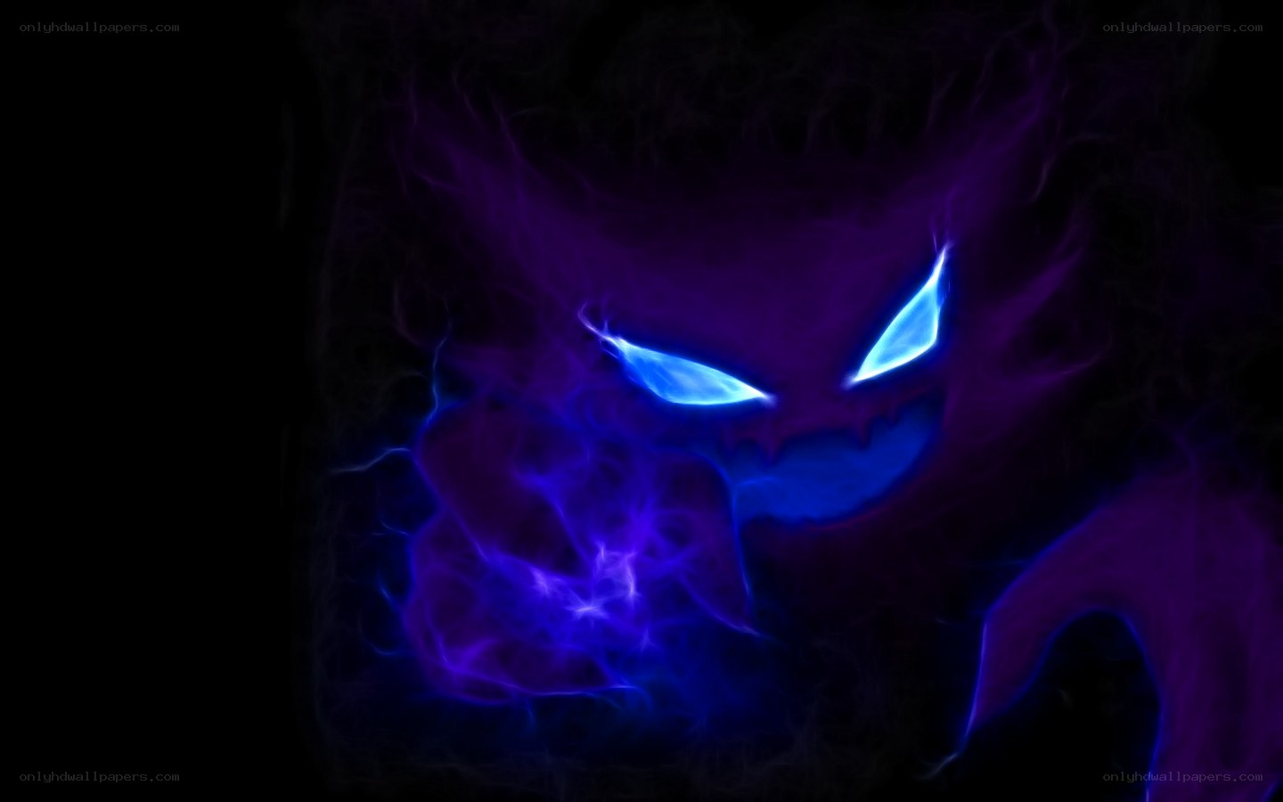 Gengar glowing eyes
