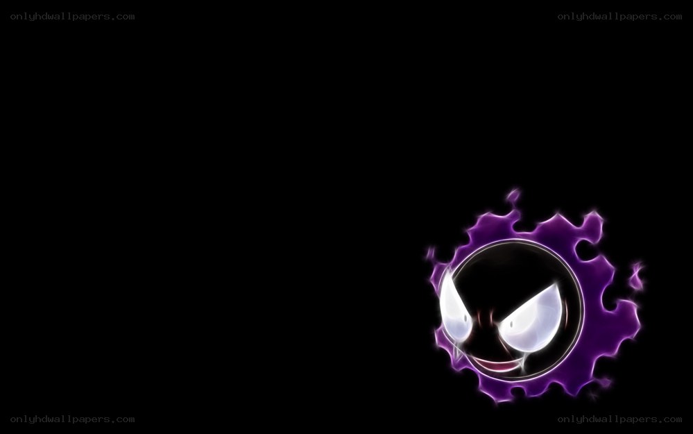 Gengar glowing purple