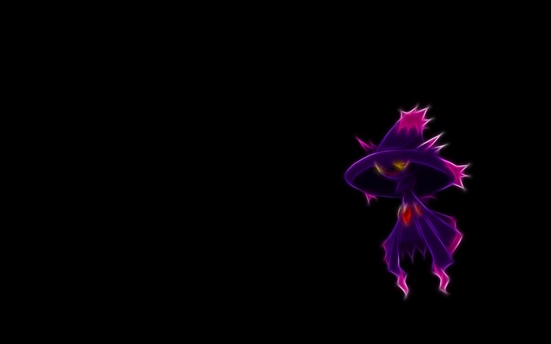 Gengar glowing purple