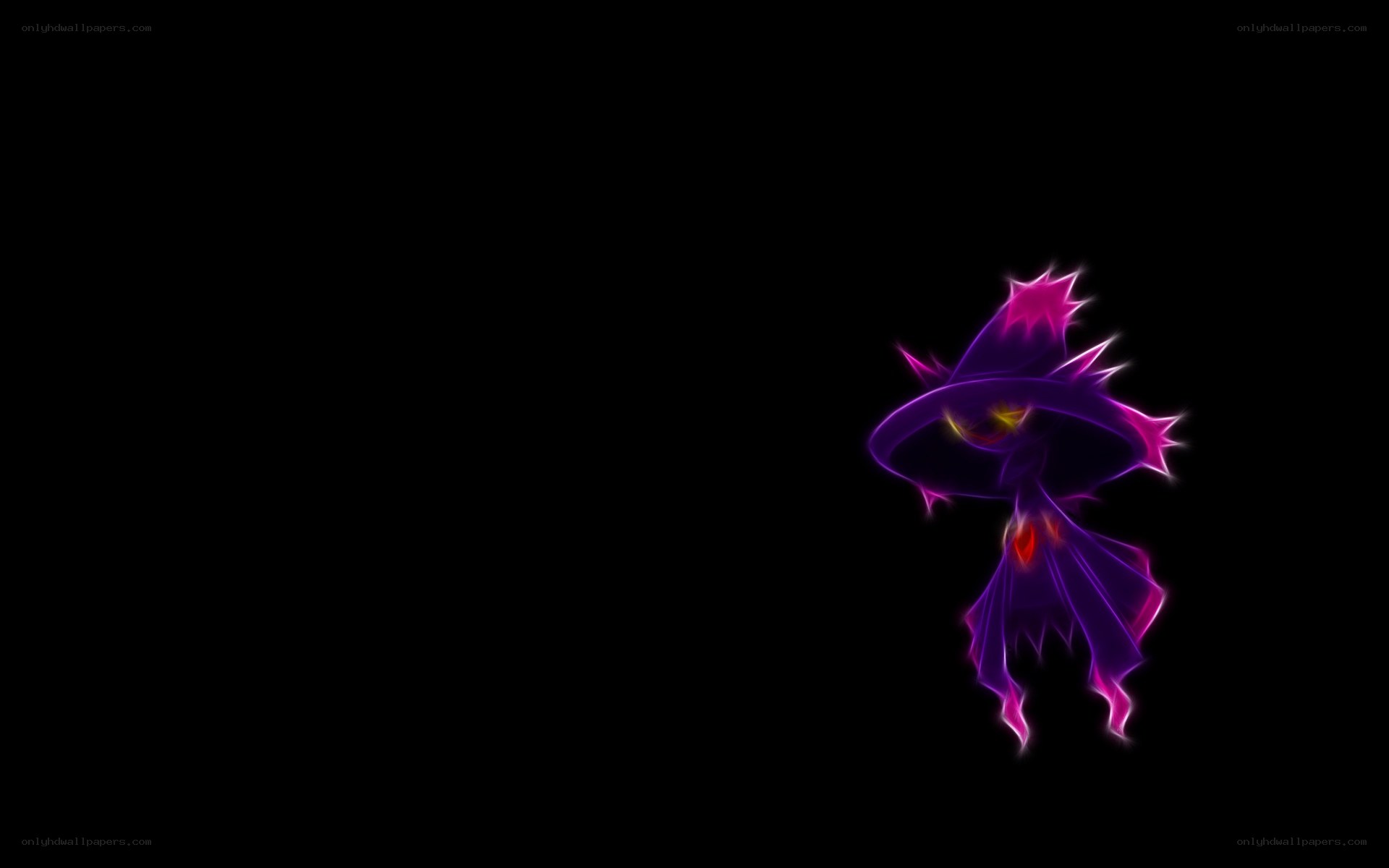 Gengar glowing purple