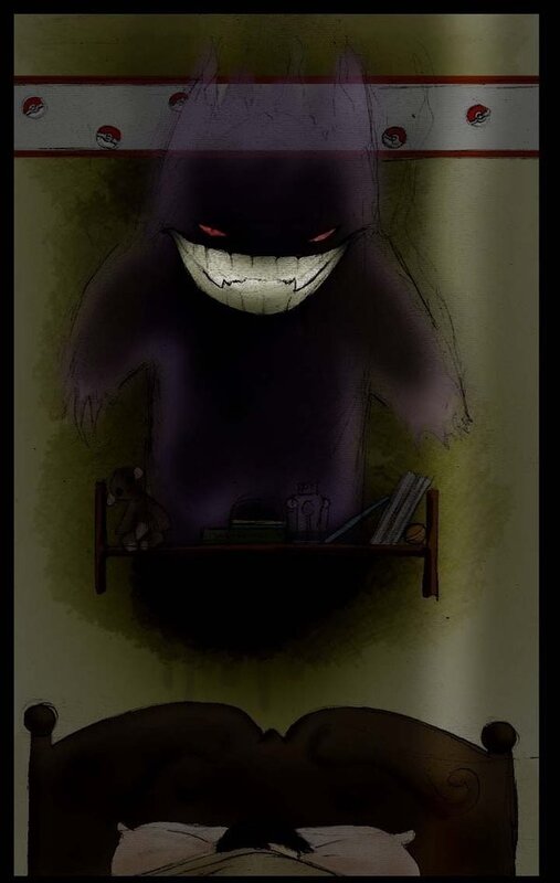 Gengar in a child's bedroom