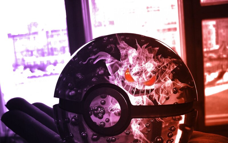 Gengar in a Poké Ball