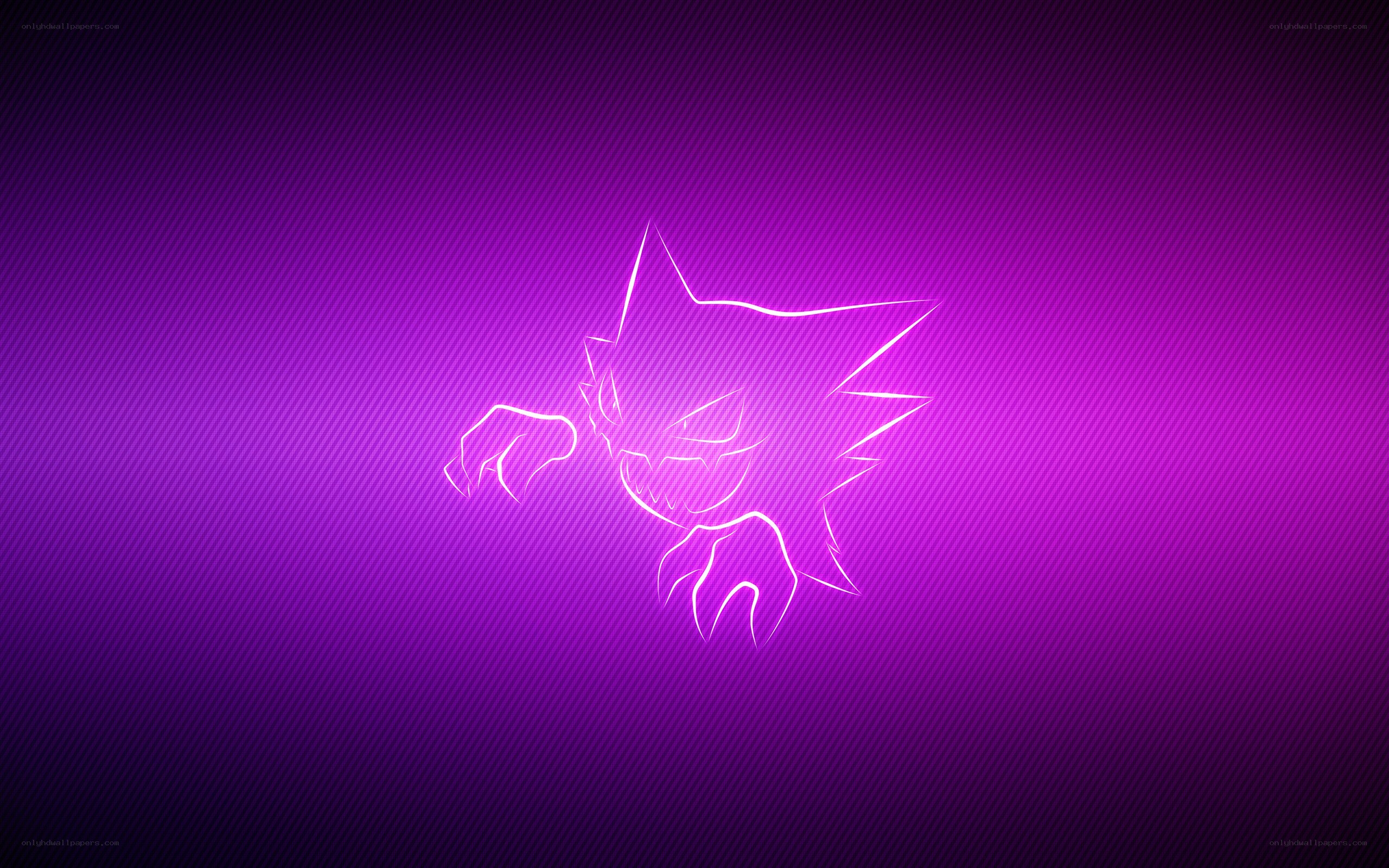 Gengar neon outline