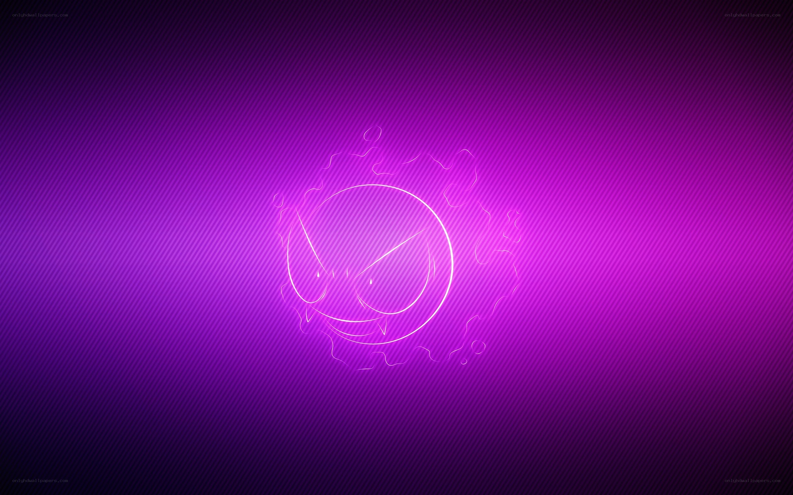 Gengar neon outline