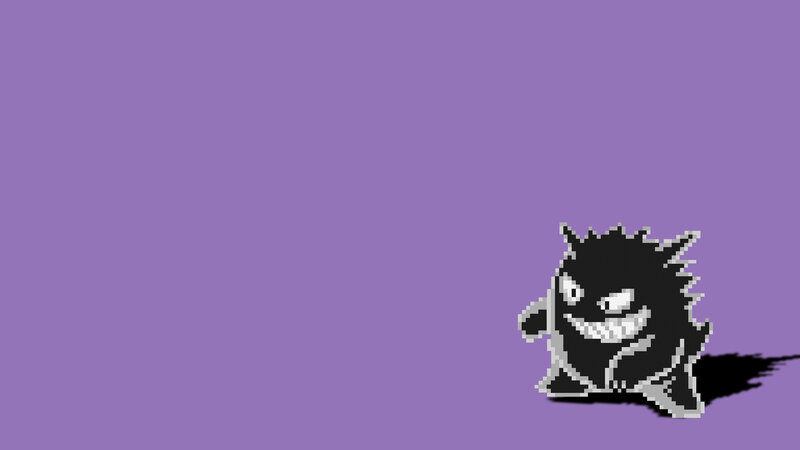 Gengar pixel art wallpaper