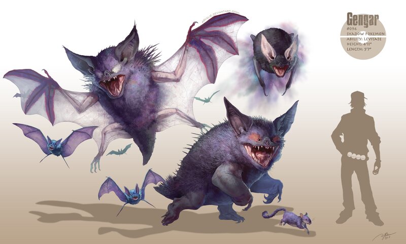 Gengar Pokémon Concept Art