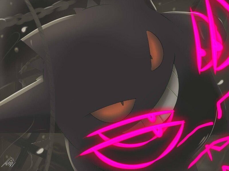 Gengar with Glowing Mouth