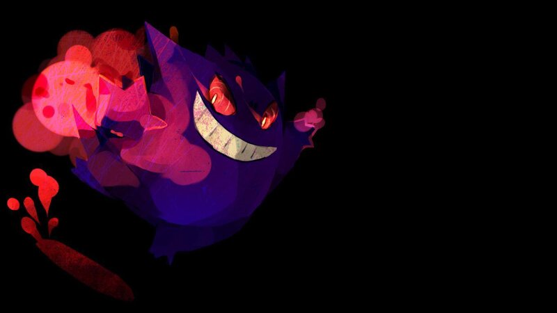 Gengar with red aura