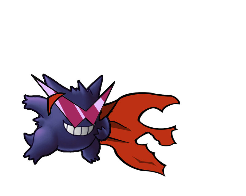 Gengar with red cape