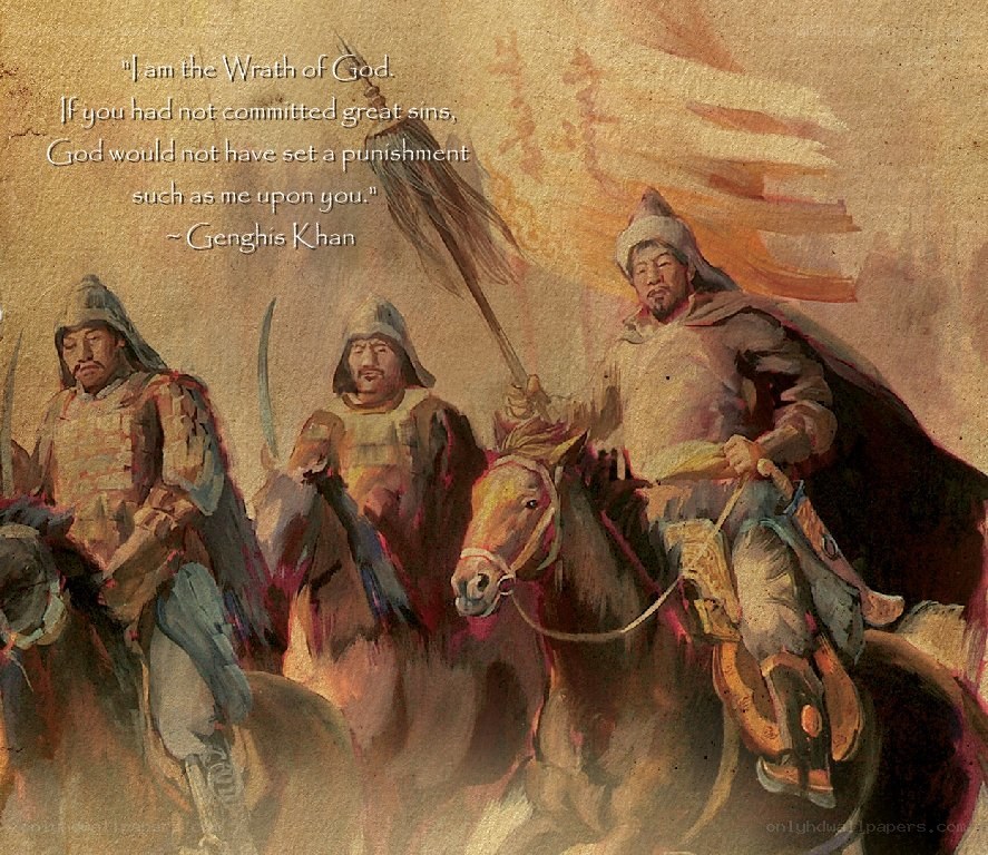 Genghis Khan and his warriors
