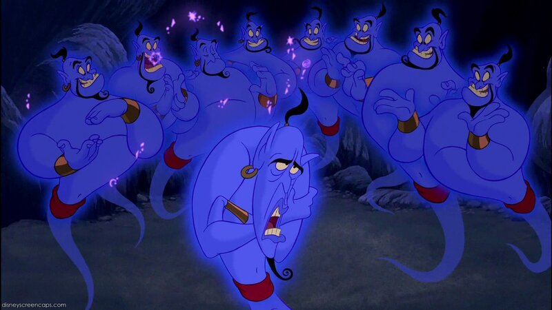 Genie duplicates in cave