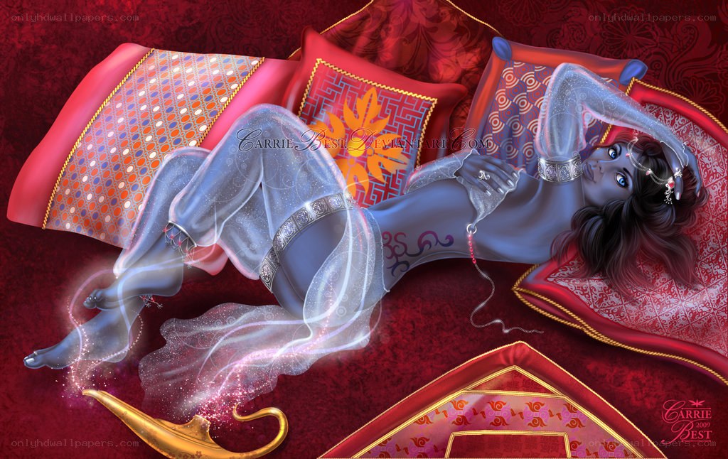 Genie from a lamp