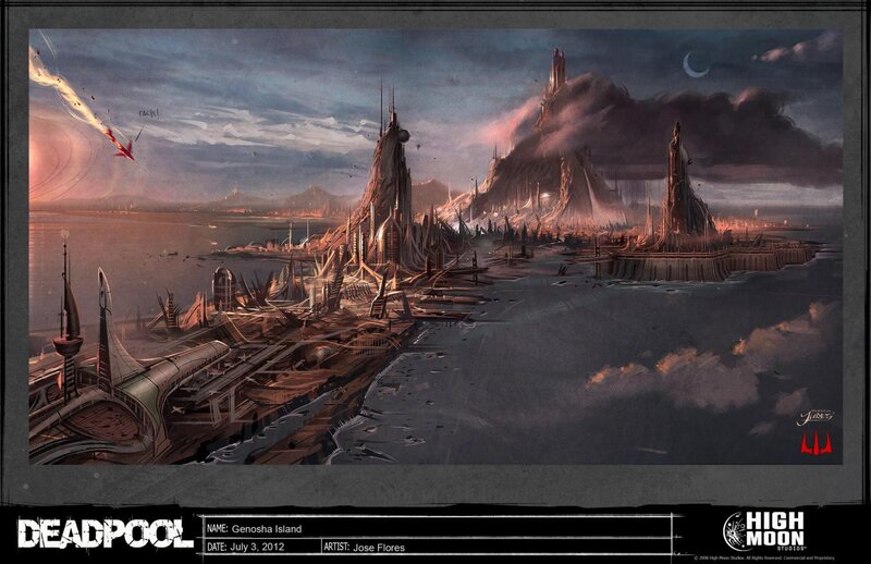 Genosha Island concept art