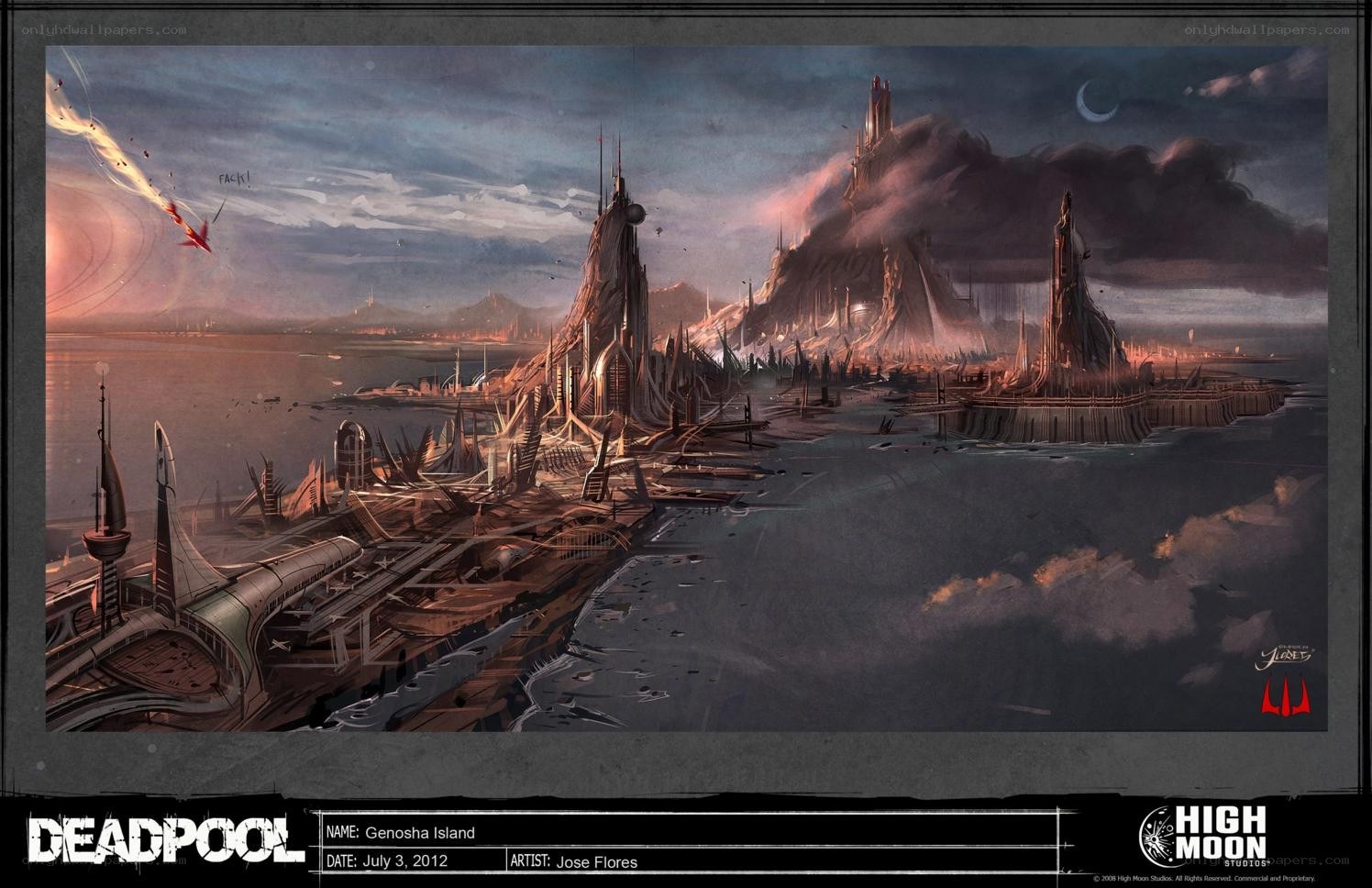 Genosha Island concept art