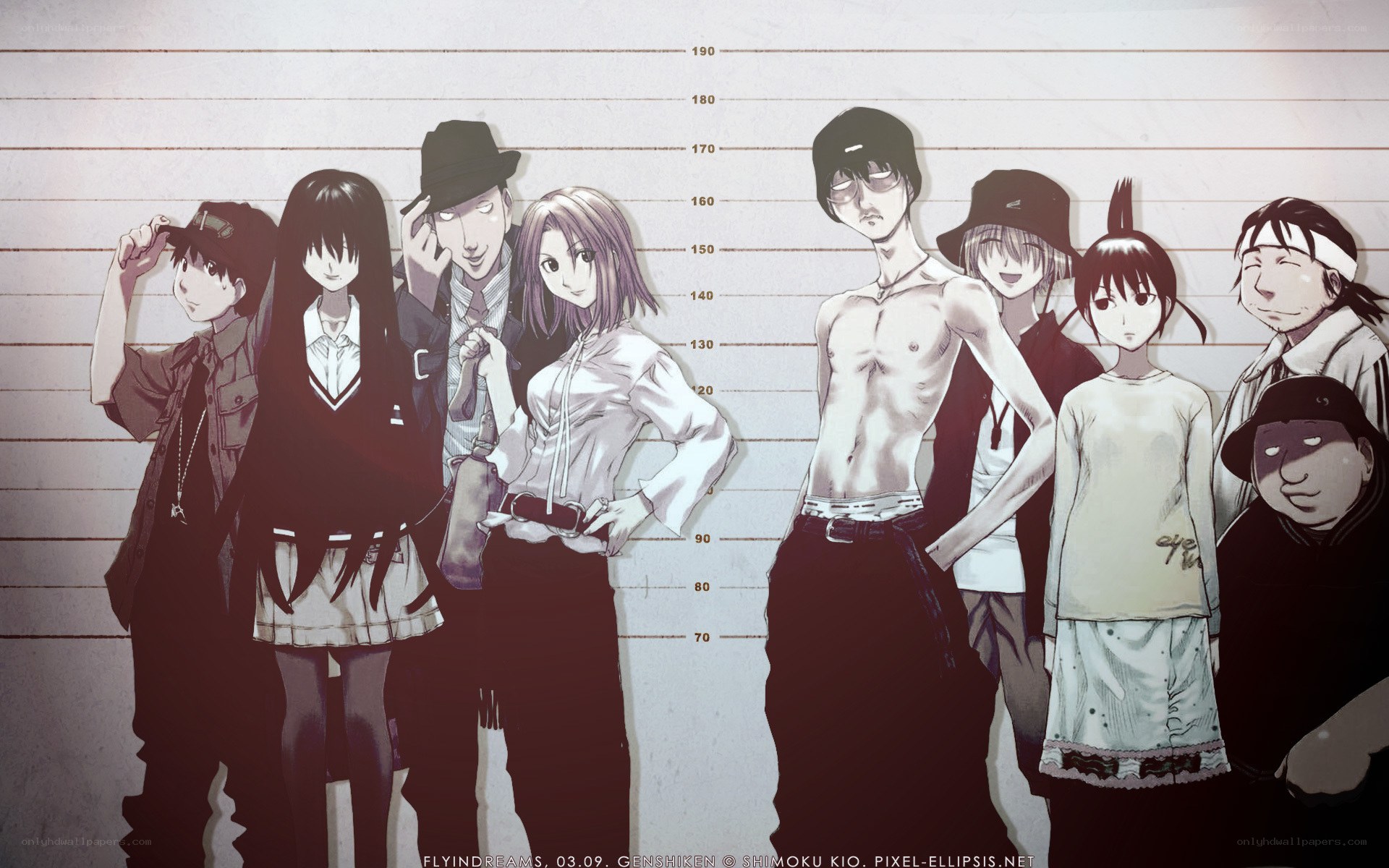 Genshiken cast mugshot
