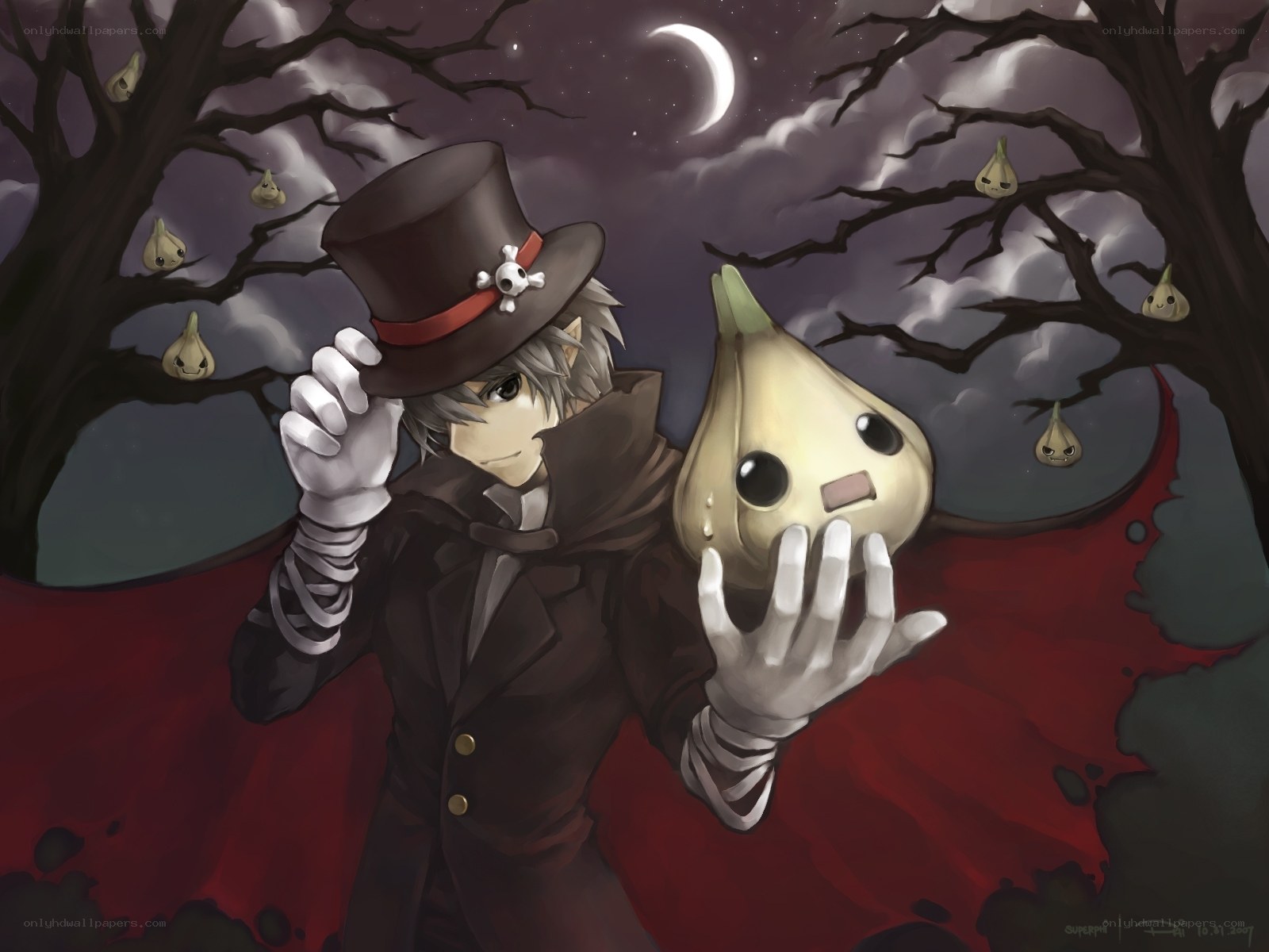 Gentleman with a garlic creature