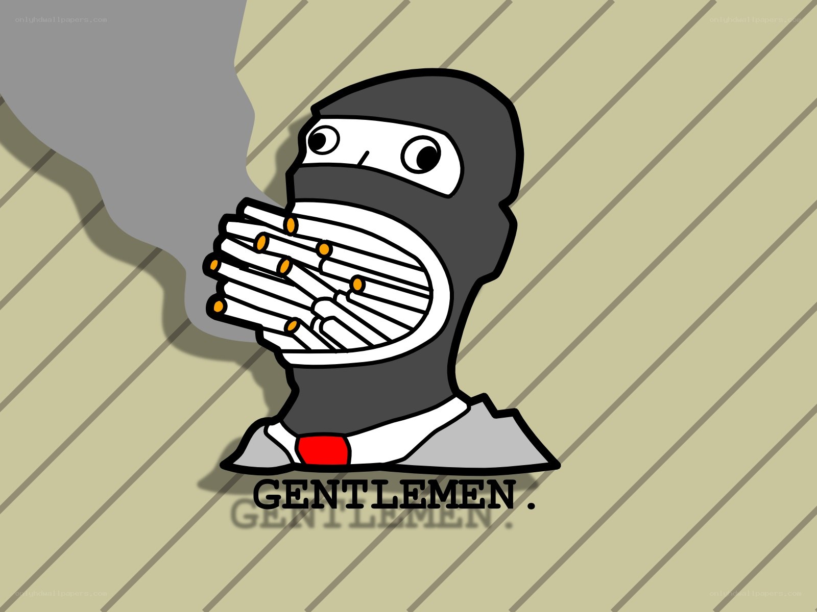 gentlemen cartoon illustration