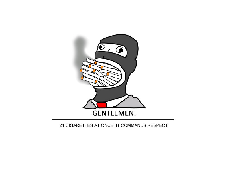 gentlemen with cigarettes