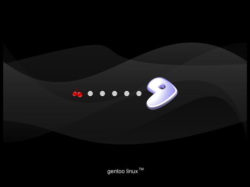 Gentoo Linux Logo — Black