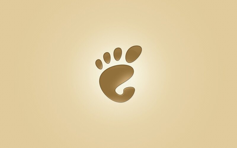 Gentoo Linux logo on beige