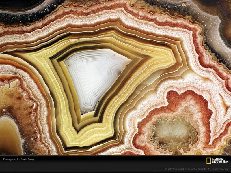 Geode cross-section patterns