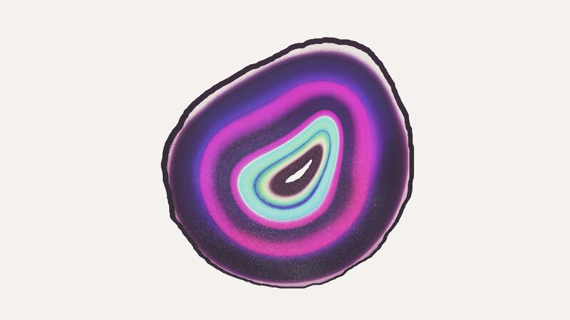 Geode Cross-section — Purple