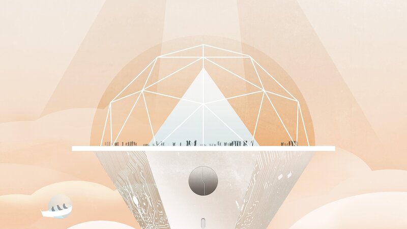 Geodesic Dome Structure — Beige