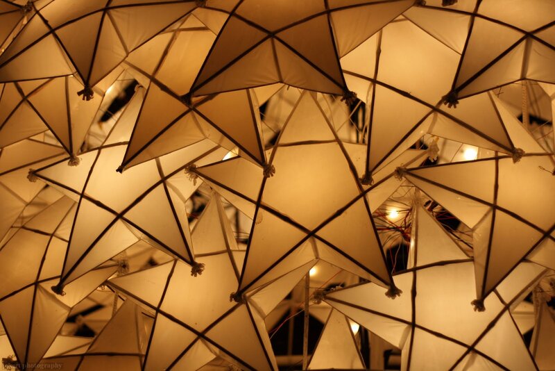 Geodesic Dome Structure — White