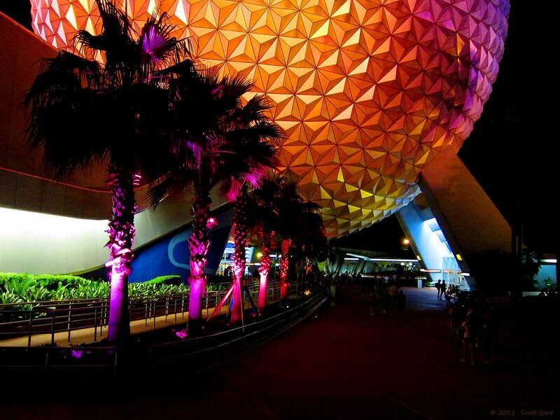 Geodesic Sphere at Night