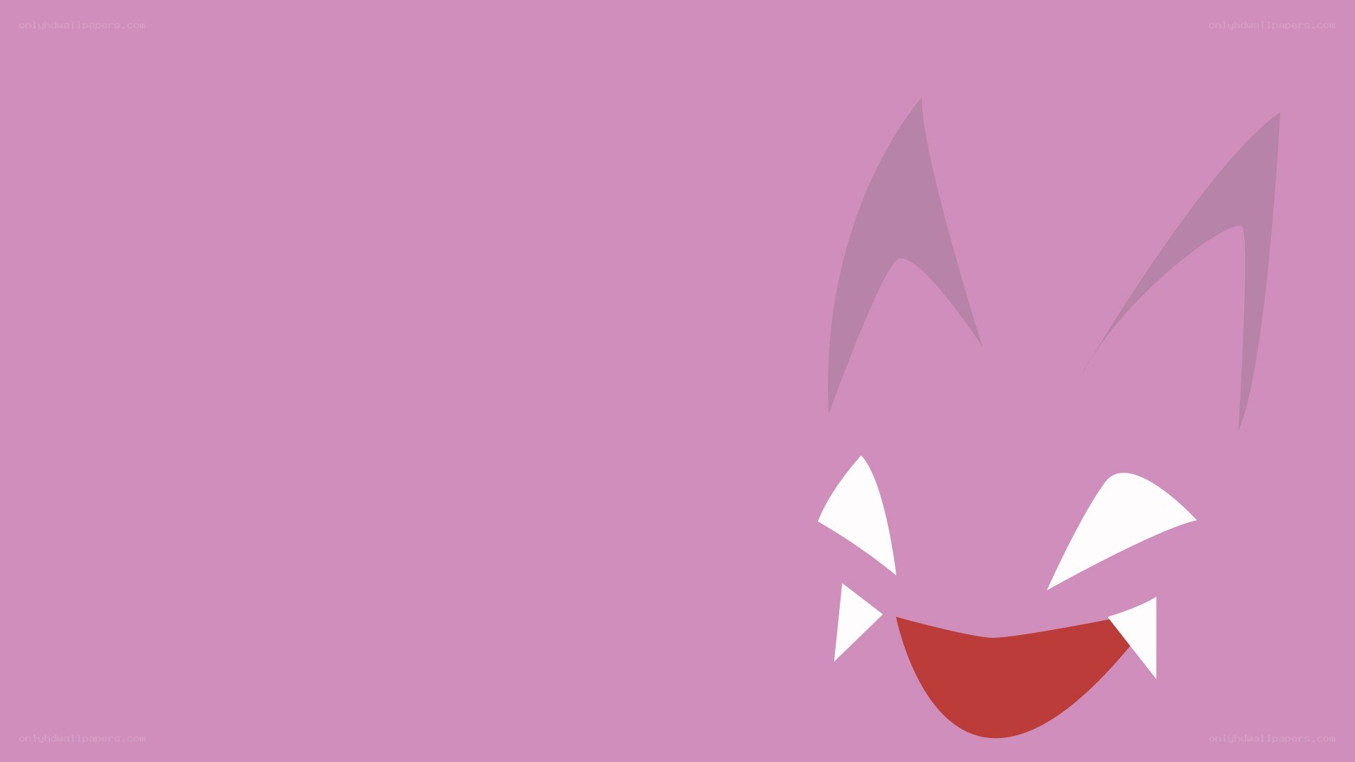 Geodude face on pink