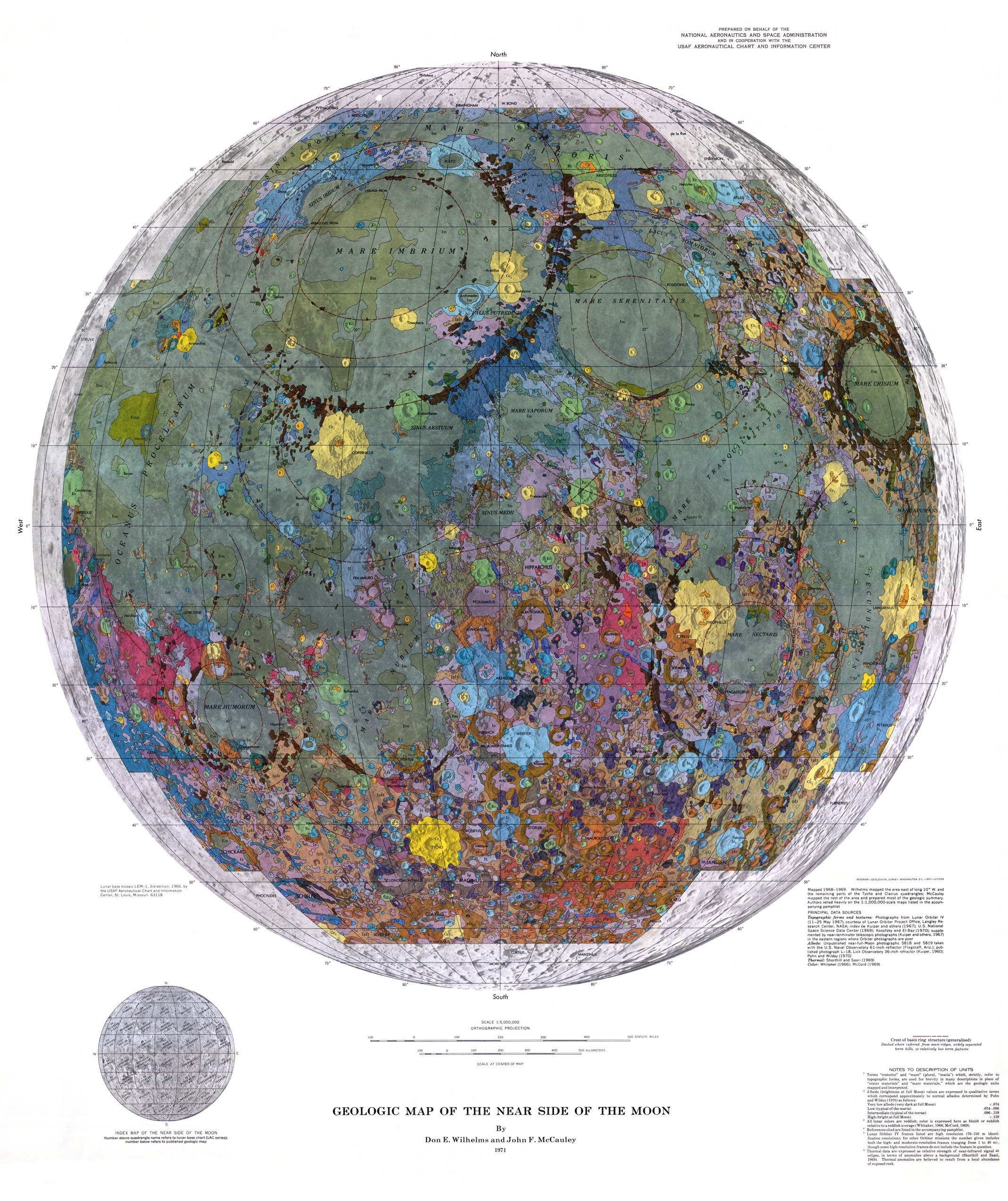Geologic map of the Moon