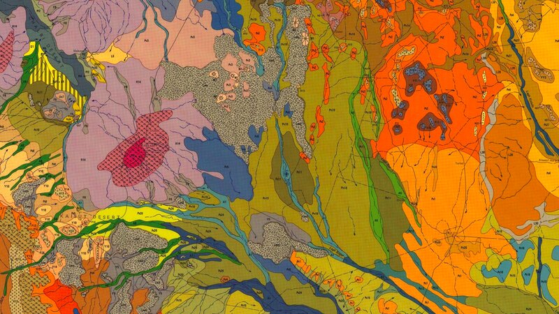 Geological Map of Region — Orange, Detailed