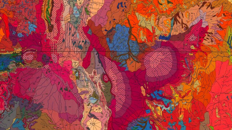 Geological Map of Region — Red
