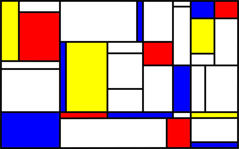 Geometric abstract composition