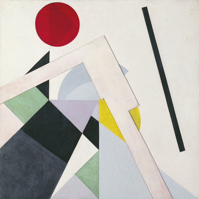 Geometric Abstract Composition — White