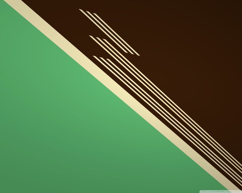 Geometric Abstract Design — Green, Calm